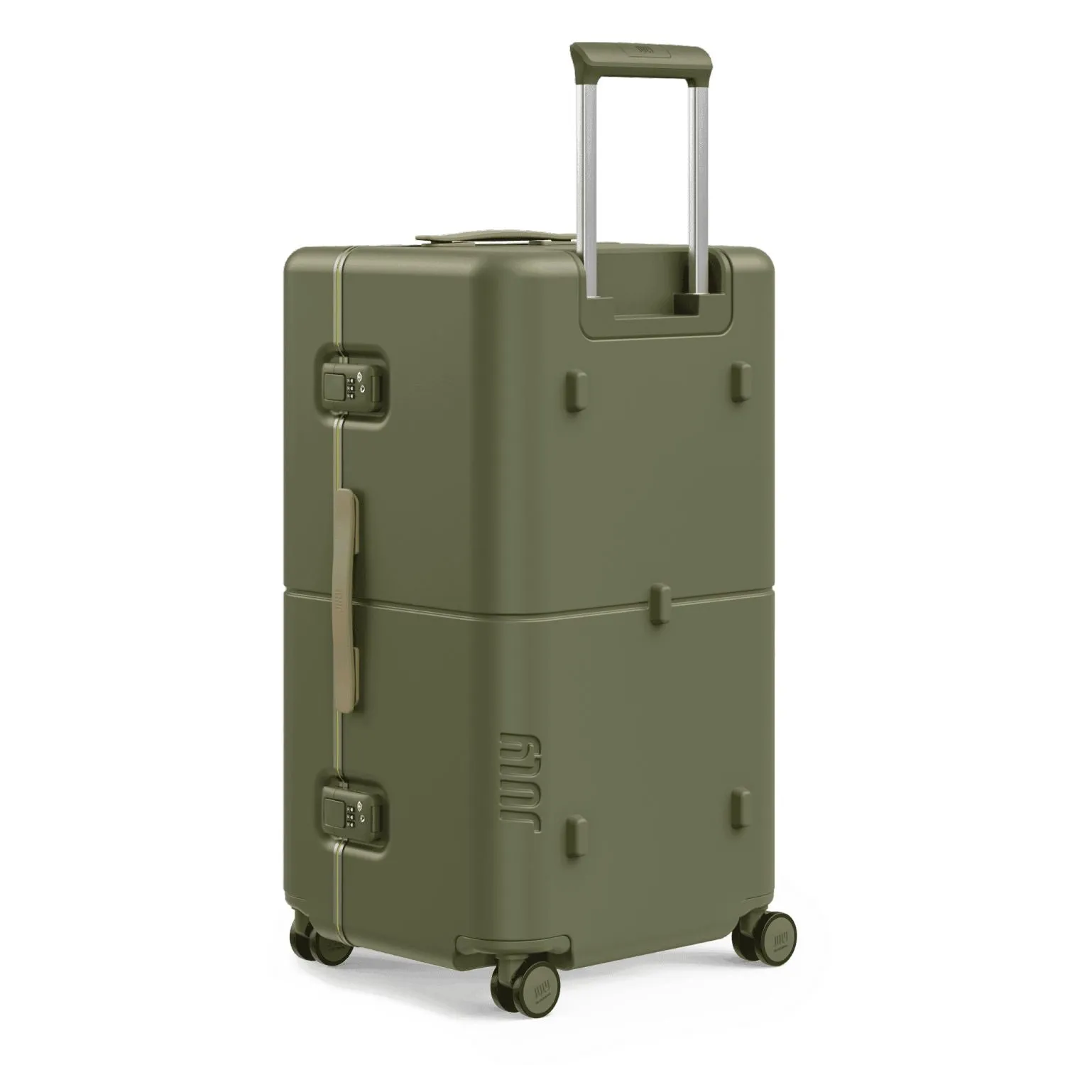 July Checked Trunk Polycarbonate Frame 28" Luggage