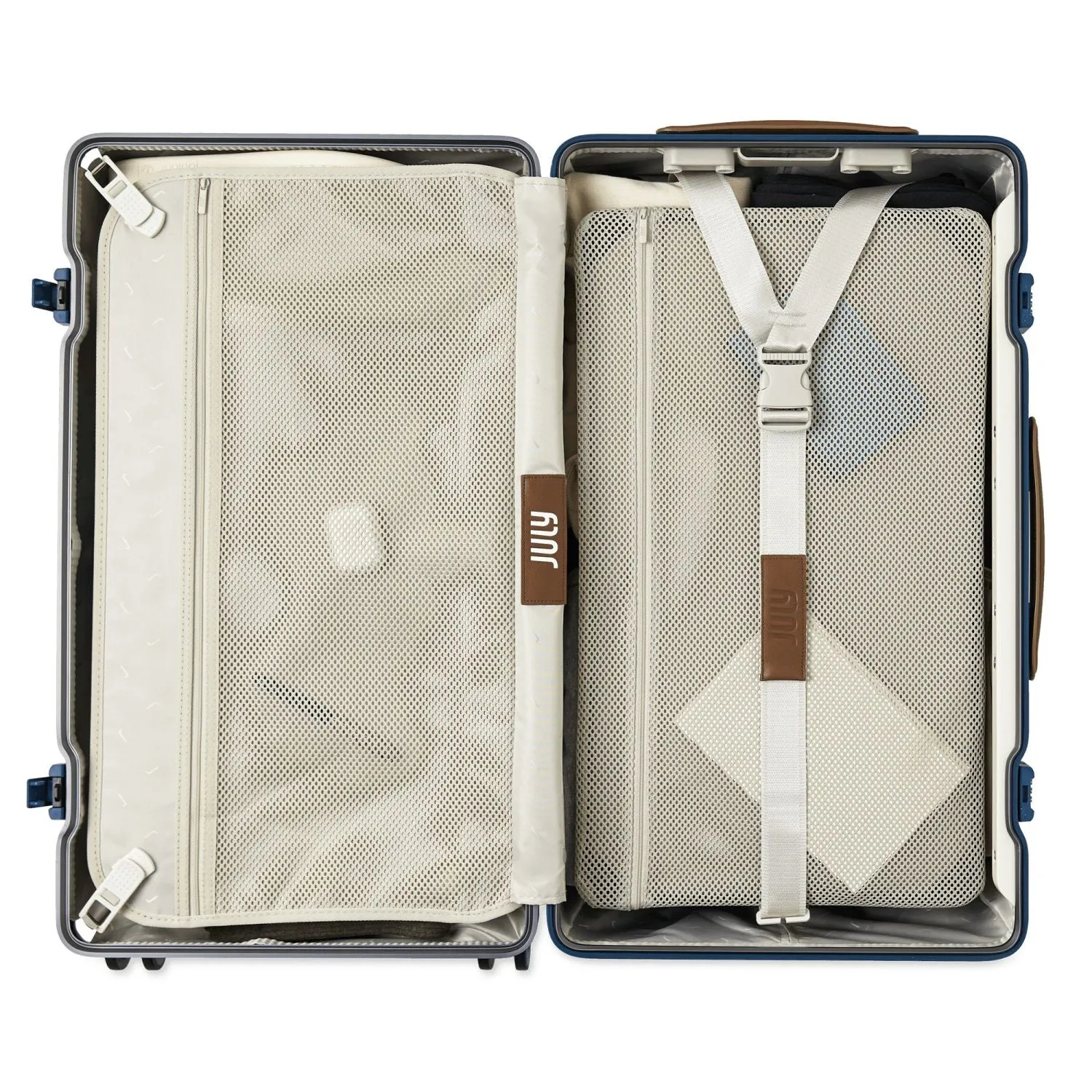 July Checked Trunk Polycarbonate Frame 28" Luggage