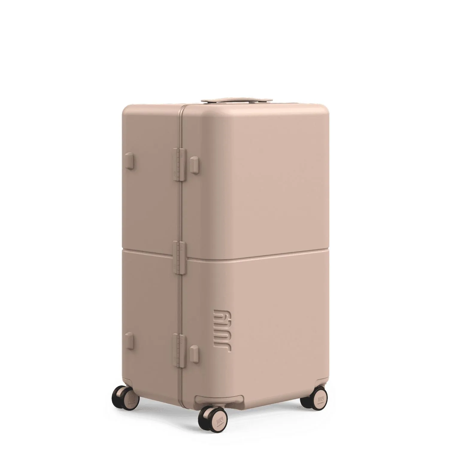 July Checked Trunk Polycarbonate Frame 28" Luggage