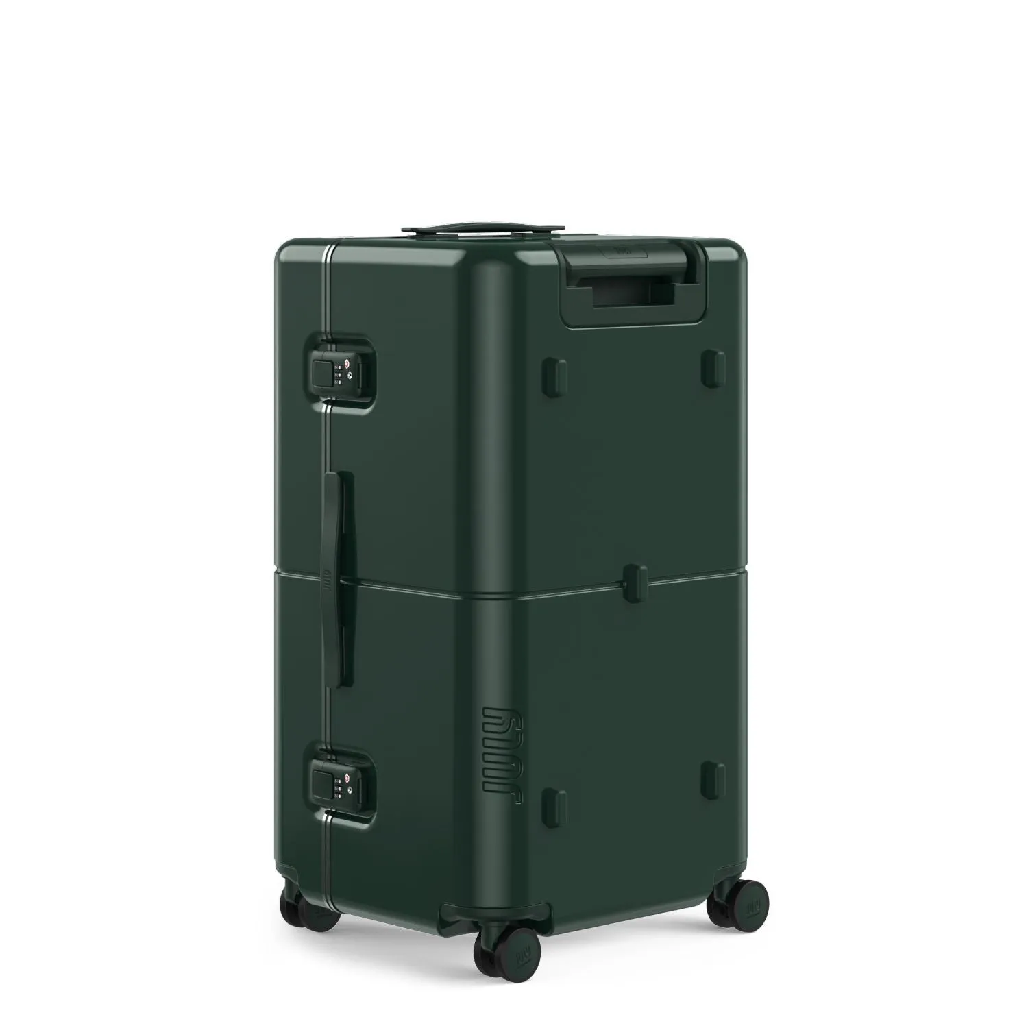 July Checked Trunk Polycarbonate Frame 28" Luggage