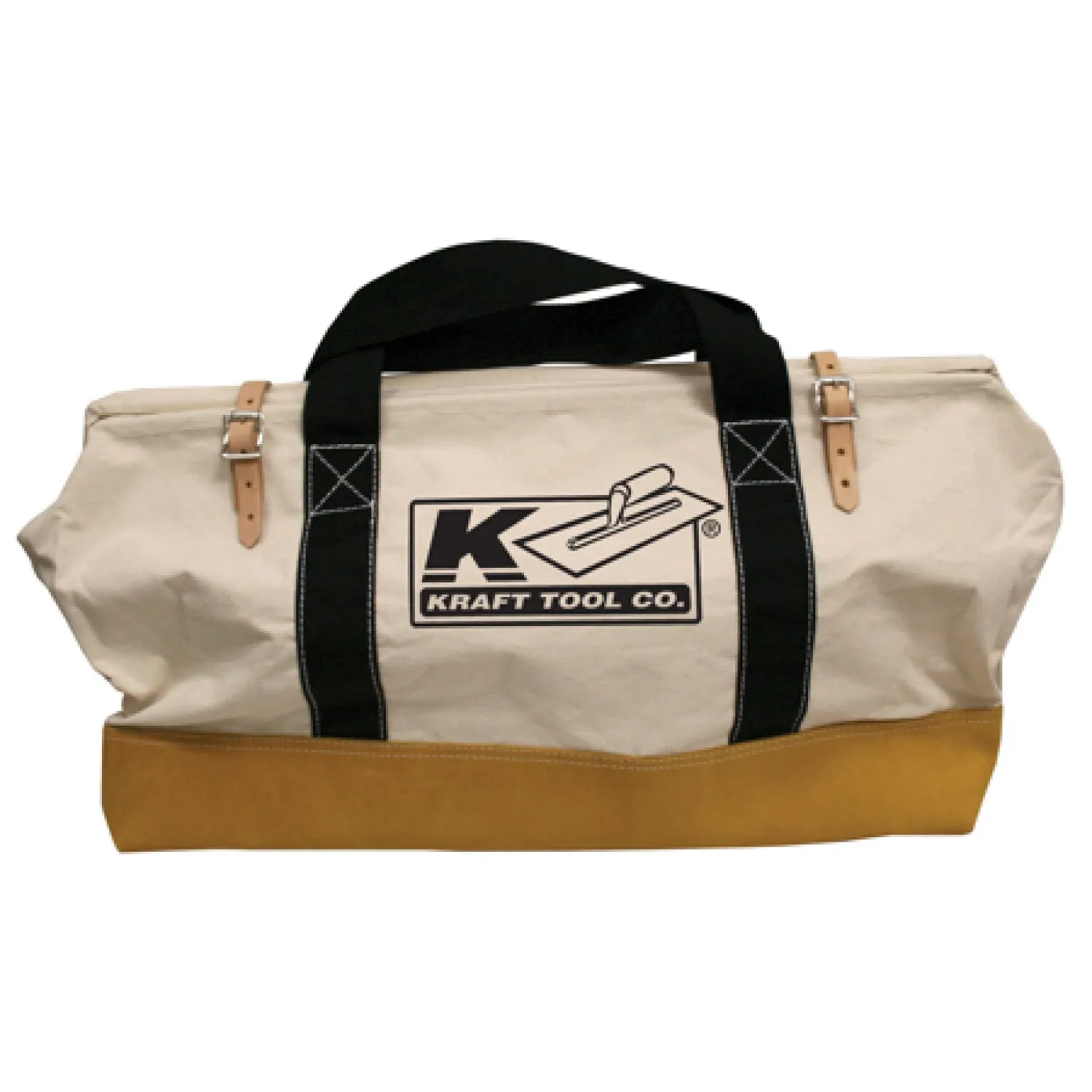 kraft Tool WL224 24" Leather Bottom Bag with Nylon Handles