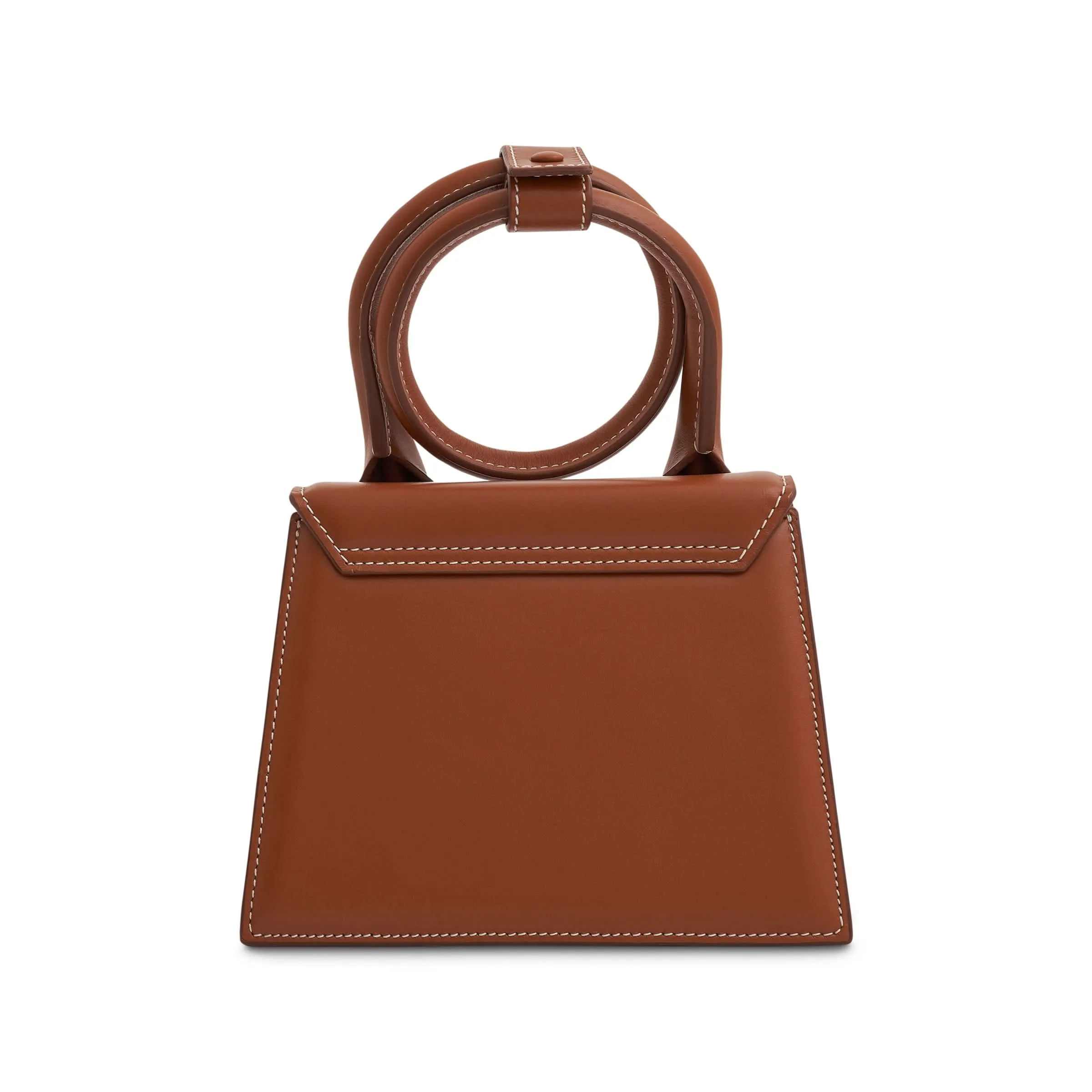 Le Chiquito Noeud Leather Bag in Light Brown