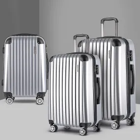 Lightweight 3pc Hard-Shell Luggage Set with TSA Lock - Wanderlite