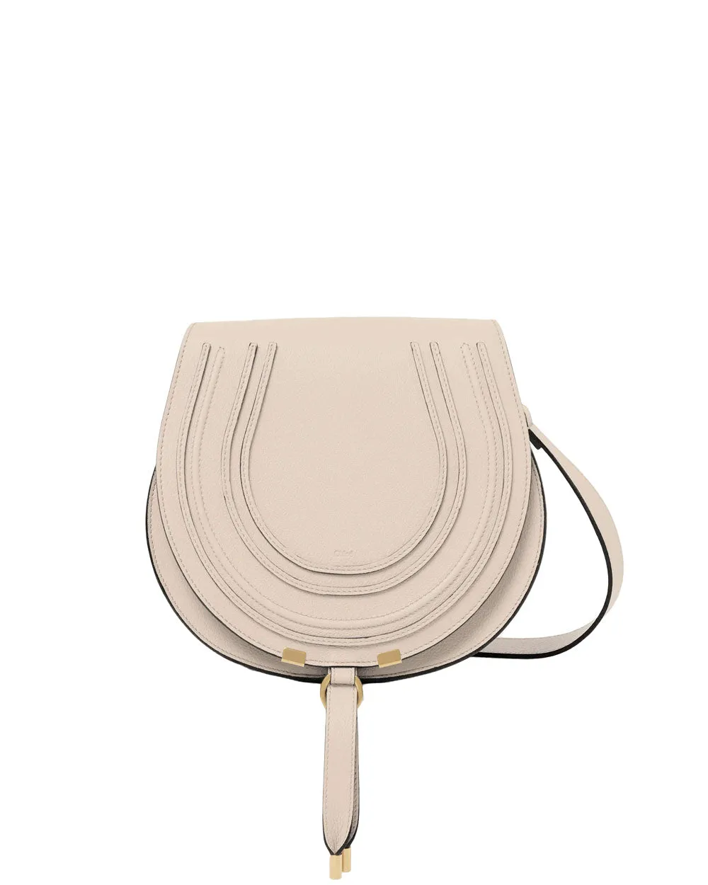 Marcie Saddle Bag in Cement Pink