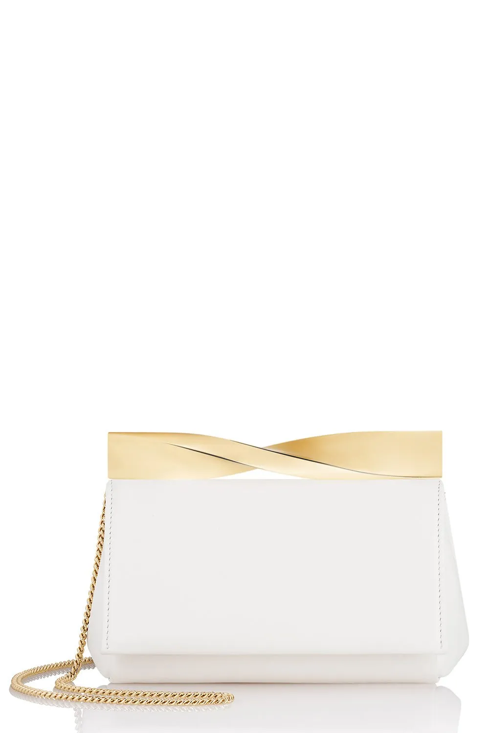 Mini Twist Clutch - Light Gold