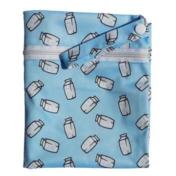 Moo Moo Kow Wet Bag Large - Milk Cartons