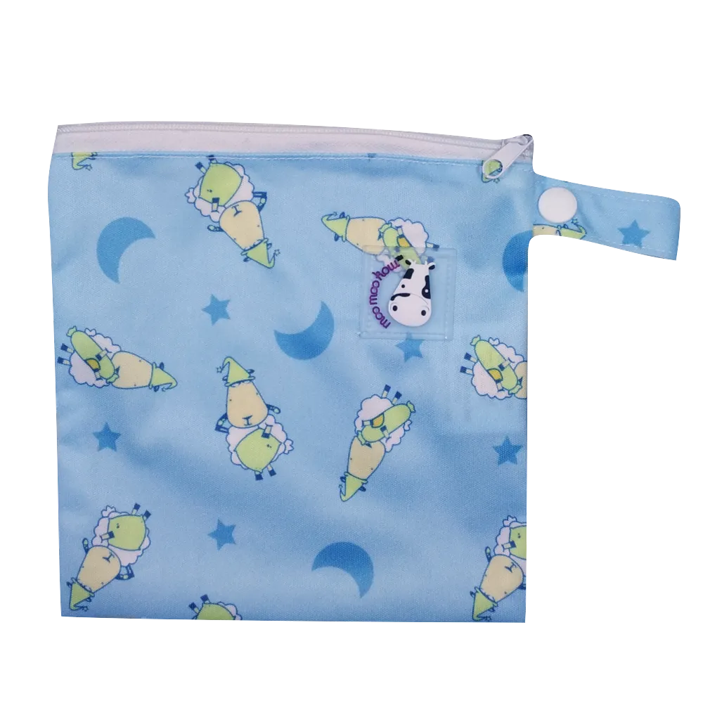 Moo Moo Kow Wet Bag XS - BaaBaaSheepz Blue