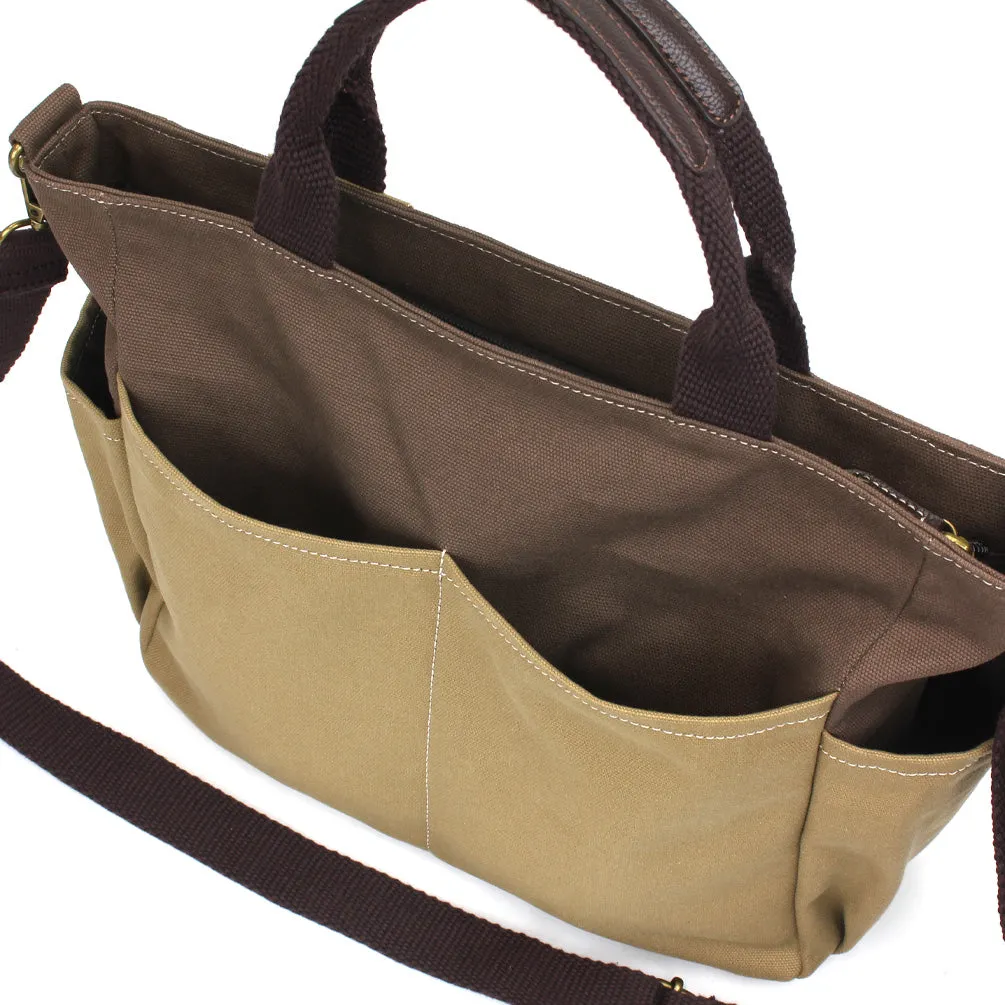 Multi Pocket Tote - Olive