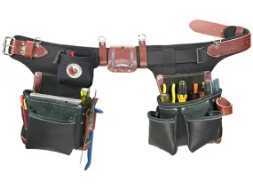 Occidental Leather Adjust-To-Fit Green Building Tool Bag Set