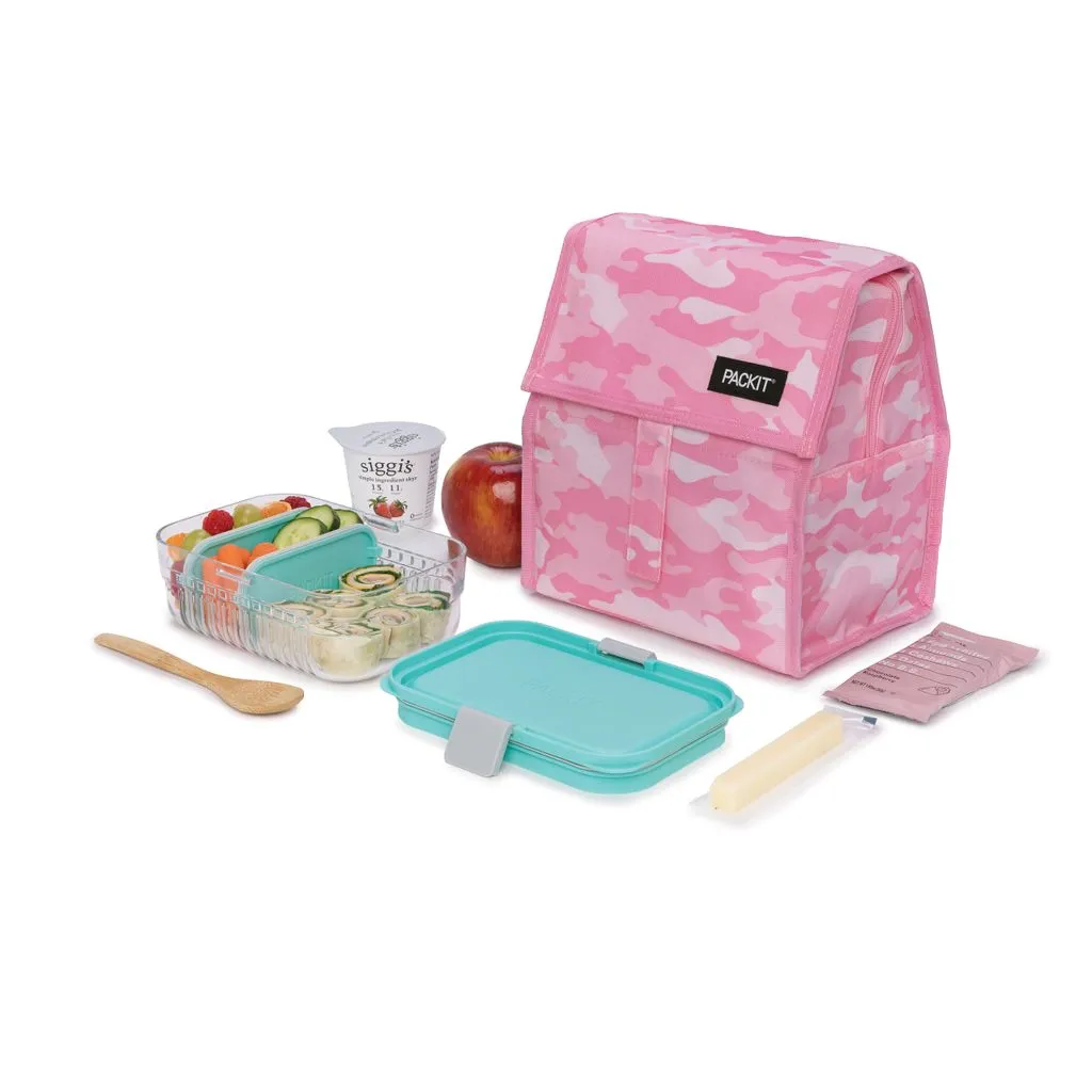 PackIt Freezable Lunch Bag - Pink Camo