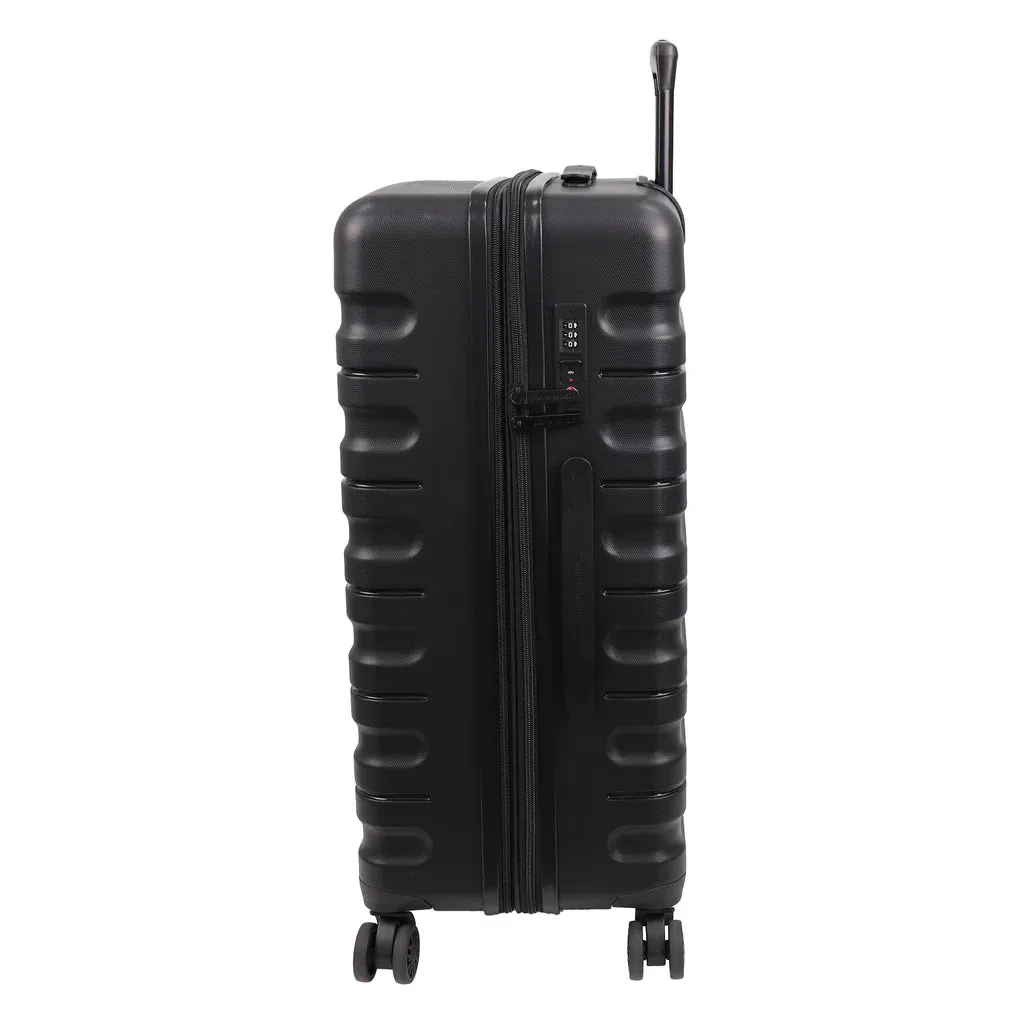 Pierre Cardin Hard Shell Suitcase Medium 70cm - Black