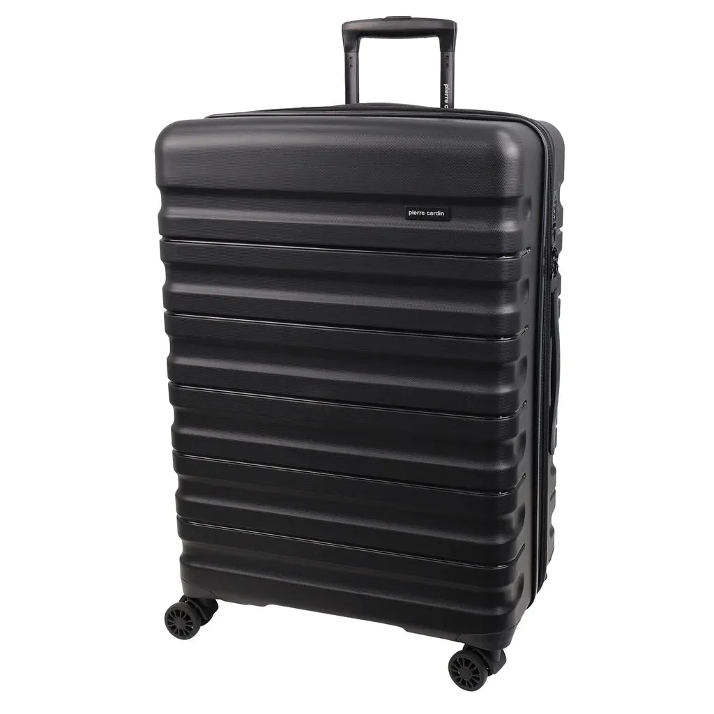 Pierre Cardin Hard Shell Suitcase Medium 70cm - Black