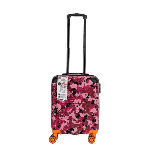 Premium Quality ABS Hard Shell Urban Camouflage Print Spinner Suitcase with Built in Lock - 20 Inch Cabin