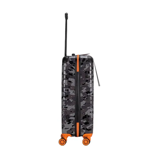 Premium Quality ABS Hard Shell Urban Camouflage Print Spinner Suitcase with Built in Lock - 20 Inch Cabin