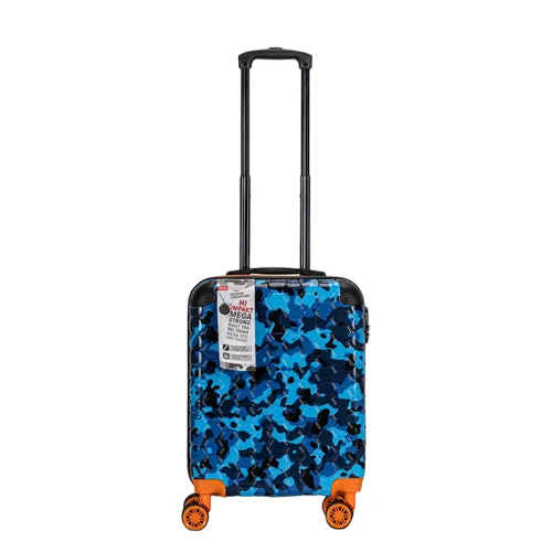 Premium Quality ABS Hard Shell Urban Camouflage Print Spinner Suitcase with Built in Lock - 20 Inch Cabin