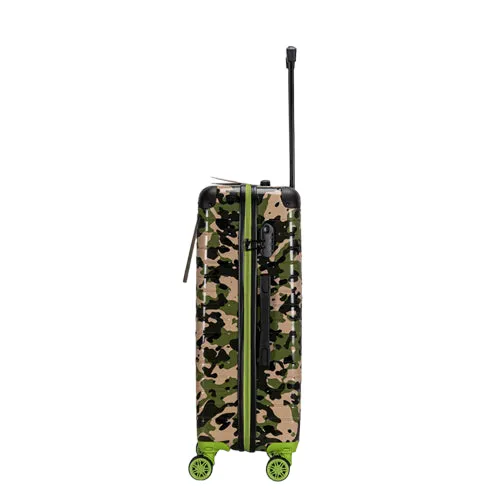 Premium Quality ABS Hard Shell Urban Camouflage Print Spinner Suitcase with Built in Lock - 20 Inch Cabin