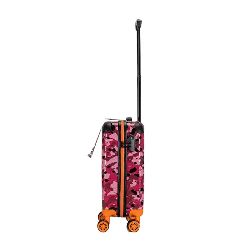 Premium Quality ABS Hard Shell Urban Camouflage Print Spinner Suitcase with Built in Lock - 20 Inch Cabin