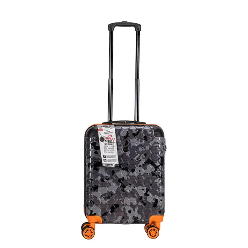 Premium Quality ABS Hard Shell Urban Camouflage Print Spinner Suitcase with Built in Lock - 20 Inch Cabin