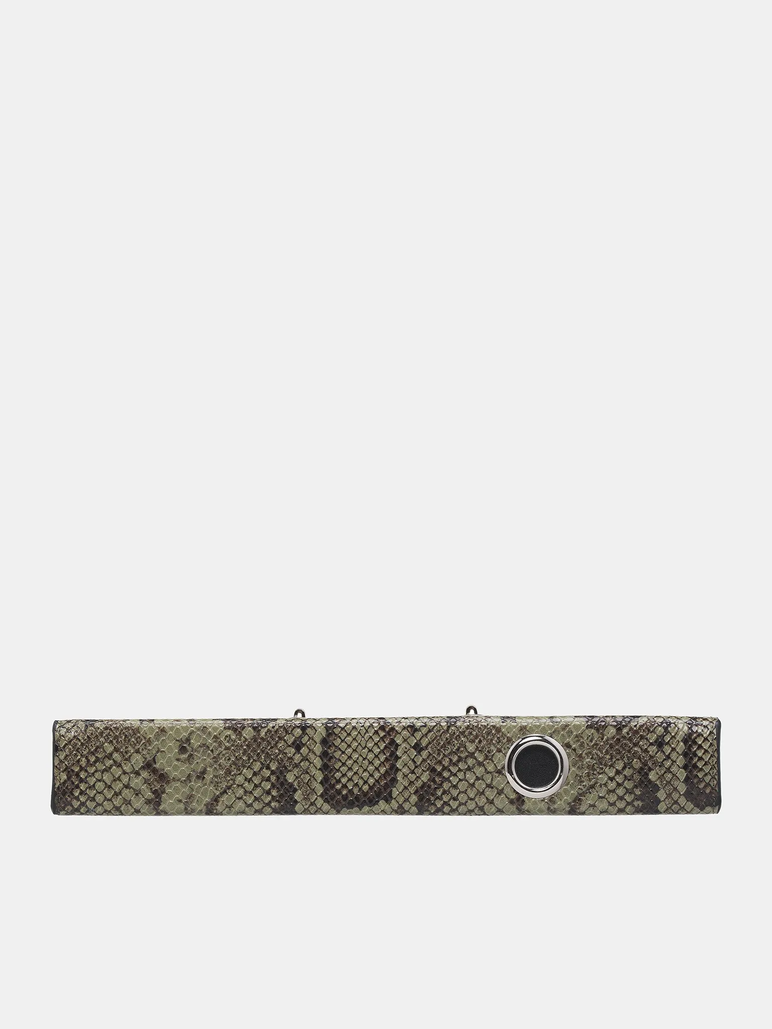 Python Print Leather Clutch (COPBA76F6019-GREEN)