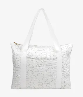 Quilted Baby Diaper Tote Bag – Cloudy Theme