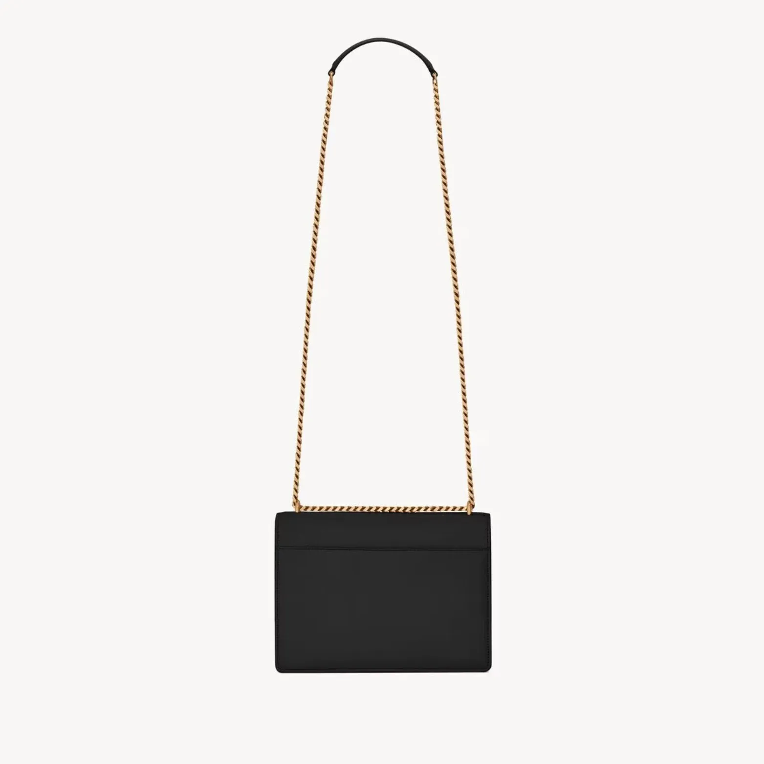 SAINT LAURENT Sunset medium chain bag in smooth leather - Gold