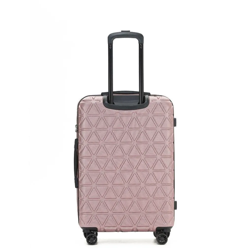 Tosca Triton Medium 64cm Hardsided Spinner Expander Luggage Rose Gold