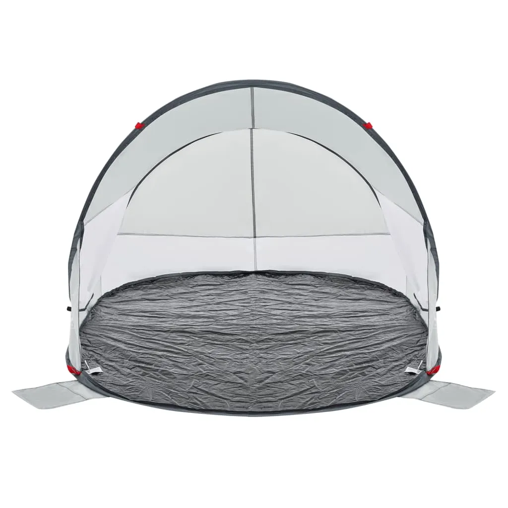 vidaXL Beach Tent Grey Pop-up Waterproof