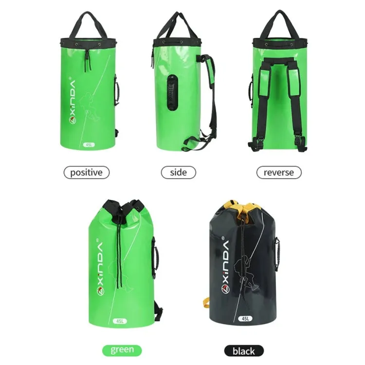 XINDA XD-BAG21 Outdoor Rock Climbing Waterproof Wear-Resistant Rope Storage Bag, Color: Green-45L